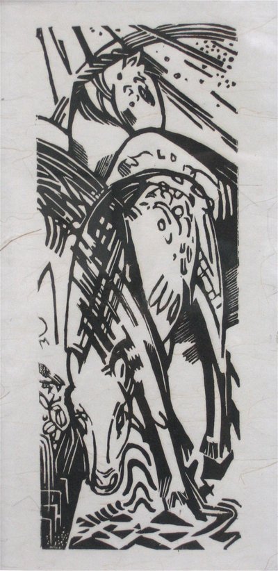 Drinking Horse by Franz Marc